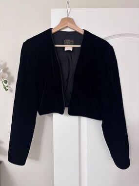 Vintage Algo Velvet Bolero Shrug Made in Canada